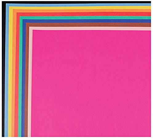 School Smart 1485739 Railroad Board, 4-ply Thickness, 22″ x 28″, Assorted Color (Pack of 25)