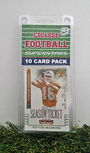 Tennessee Volunteers- (10) Card Pack College Football Different Volunteer Superstars Starter Kit! Comes in Souvenir Case! Great Mix of Modern & Vintage Players for the Super Vols Fan! By 3bros