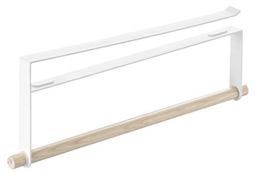 Yamazaki Home Tosca Under Shelf Paper Towel Holder – Cabinet Rack for Kitchen – Steel + Wood