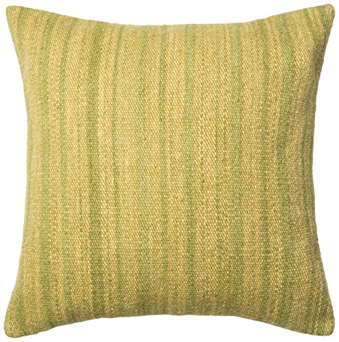 Loloi Loloi-DSETP0168GR00PIL3-Green Decorative Accent Pillow Wool & Cotton Cover with Down Fill 22″ X 22″, Green