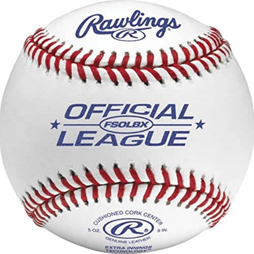 Rawlings | FLAT SEAM Practice Baseballs | FSOLBX | High School | 12 Count