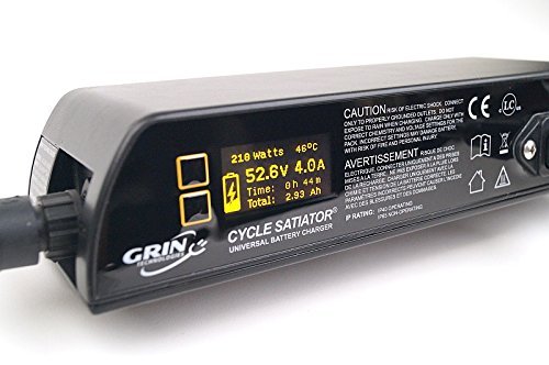 Grin Technologies Cycle Satiator – Programmable Electric Bike Battery Charger – 24, 36, 48, 52 V