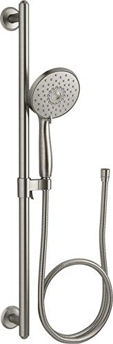 Forte 22177-BN FORTÉ 2.5 gpm Multifunction Hand Shower Kit with Katalyst Air-Induction Technology, Vibrant Brushed Nickel