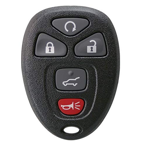 Keyless2Go Replacement for New Keyless Entry 5 Button Remote Start Car Key Fob for Select Cadillac Chevrolet Buick GMC & Saturn