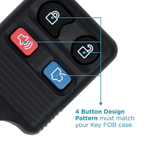 Keyless2Go Replacement for New Shell Case and 4 Button Pad for Remote Key Fob with FCC CWTWB1U345 or CWTWB1U331 – Shell ONLY | The Storepaperoomates Retail Market - Fast Affordable Shopping