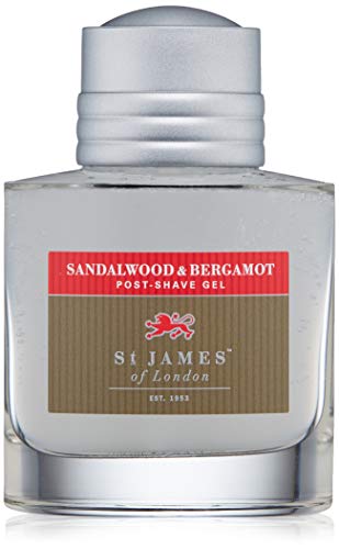 St James of London Sandalwood & Bergamot Post Shave Gel, 3.4 Fl Oz