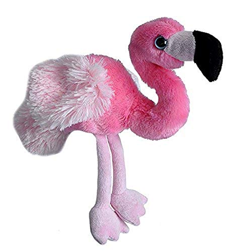 Wild Republic Flamingo Plush, Stuffed Animal, Plush Toy, Gifts for Kids, Hug’Ems 7″