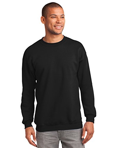 Port & Company – Essential Fleece Crewneck Sweatshirt S Jet Black