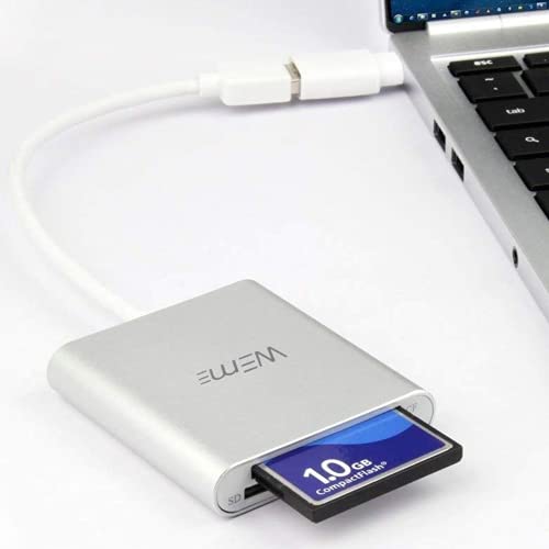 Compact Flash CF Card Reader, WEme Aluminum Multi-in-1 USB 3.0 Micro SD Card Reader with 2-in-1 Type C Adapter for PC, Mac, Macbook Mini, USB C Devices, Support Sandisk/ Lexar UHS, SDHC Memory Card | The Storepaperoomates Retail Market - Fast Affordable Shopping