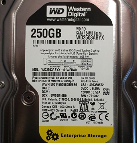 Western Digital WD2503ABYX-01WERA0 250GB DCM: HHRNHTJAA