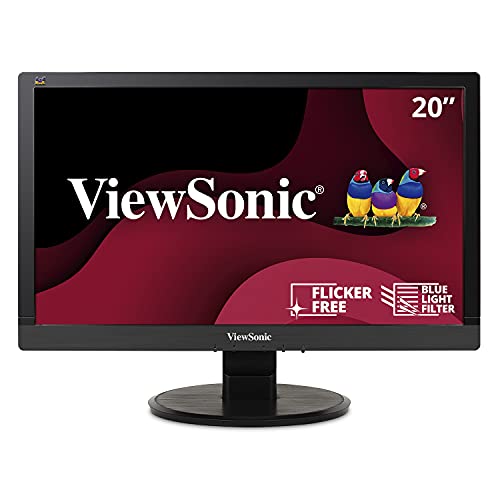 ViewSonic VA2055SA 20 Inch 1080p LED Monitor with VGA Input and Enhanced Viewing Comfort