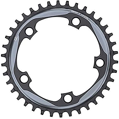 SRAM X-Sync Chainring 52 Teeth 130mm Chainring Polished Gray/Matte Black, Includes Bolt and Nut for Hidden Position Hole