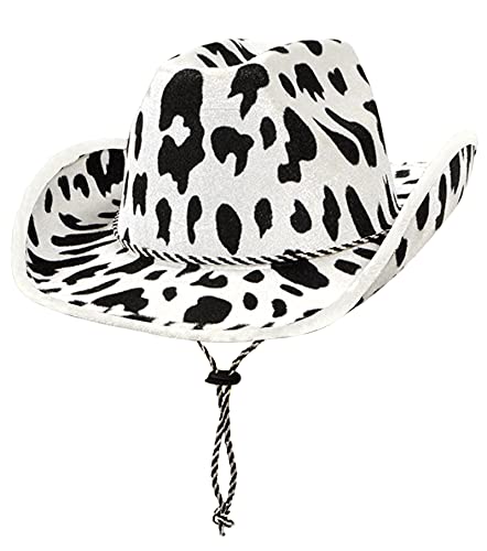 Beistle Cow Print Cowboy Hat For Western Theme, Wild West Party Supplies, Halloween Costume Dress-Up