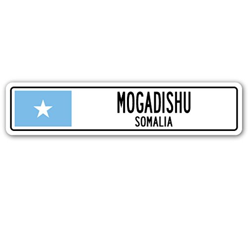 Mogadishu, Somalia Street Sign Somali Flag City Country Road Wall Gift