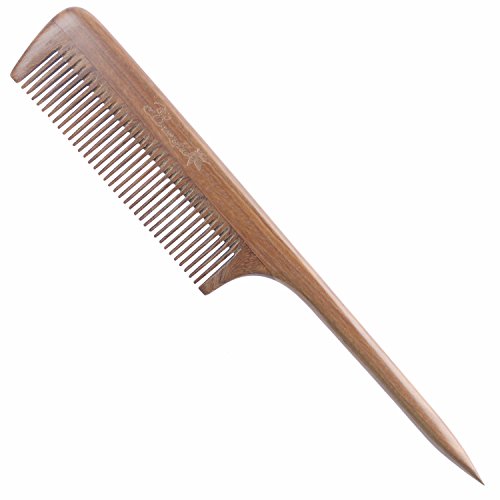 Breezelike Hair Combs – Sandalwood Fine Tooth Comb – No static Natural Aroma Wooden Tail Comb for Women