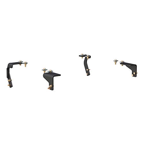 CURT 16306 5th Wheel Installation Brackets, Select Dodge, Ram 1500 with Coil Springs, Additional Brackets Required, Carbide Black