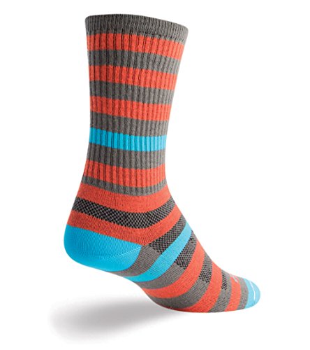 SockGuy, Women’s Crew Cuff Socks – Small/Medium, Metro
