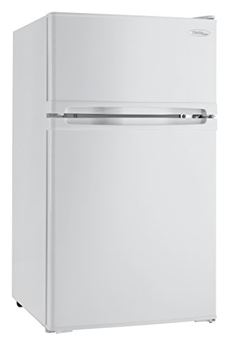 Danby Designer DCR031B1WDD 3.1 Cu.Ft. Compact Refrigerator with Freezer, E-Star Rated Mini Fridge for Bedroom, Living Room, Kitchen, or Office, White