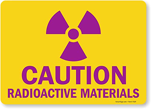 SmartSign-S-2949-EU-14 “Caution – Radioactive Materials” Label | 10″ x 14″ Laminated Vinyl