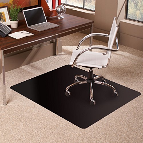ES Robbins Low Pile Carpet Chair Mat, 36″ x 48″ Rectangle, Black
