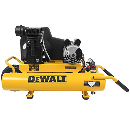 DeWalt DXCMTA1980854 Oil Lubricated Wheelbarrow Air Compressor, 8-Gallon, Cast Iron