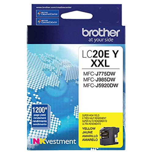Brother LC20EY Super High Yield Yellow Ink Cartridge