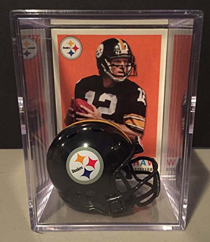 Pittsburgh Steelers NFL Helmet Shadowbox w/Terry Bradshaw card