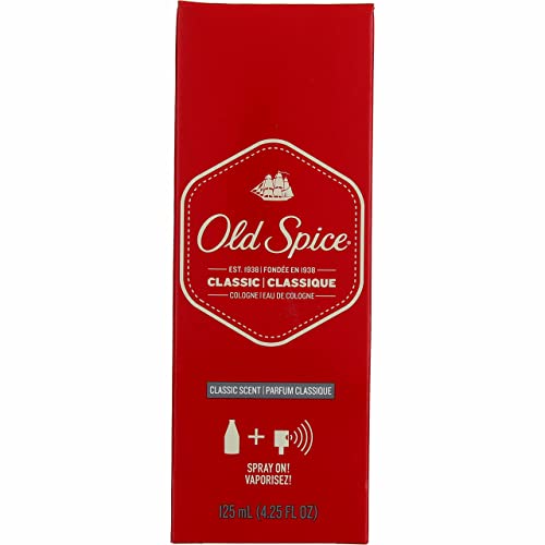 Old Spice Classic Cologne Spray – 4.25 Ounce (Value Pack of 3)