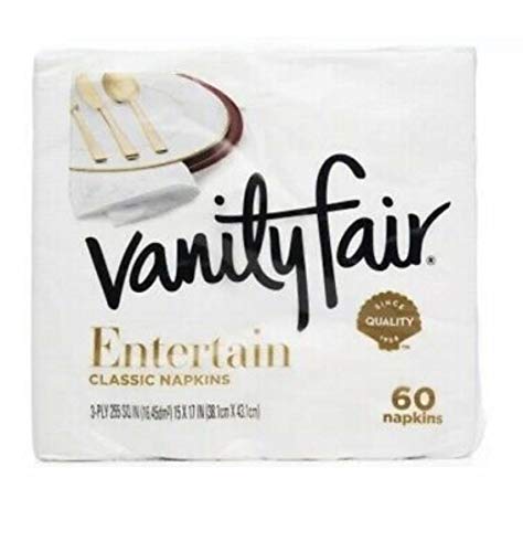 Vanity Fair Impressions 3-ply Napkins, 60 Count, Pack of 2