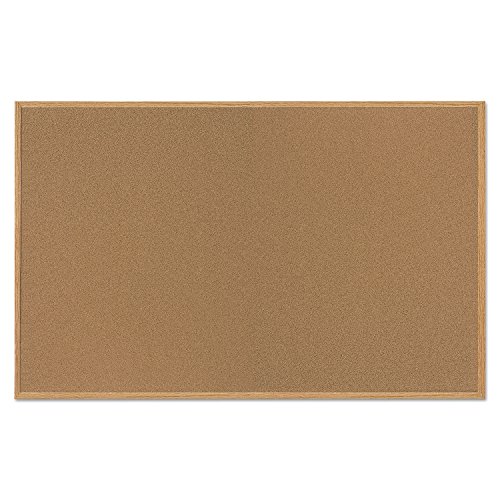 MasterVision Value Cork Bulletin Board with Oak Frame, 48 X 72, Natural
