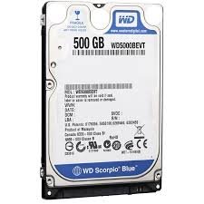Western Digital Scorpio Blue 500GB SATA 2.5″ OEM HDD WD5000BEVT