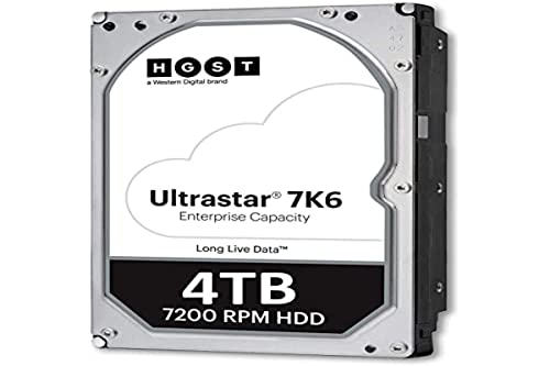 HGST Ultrastar 7K6000 | HUS726040ALE610 | 0F23005 | 4TB 7200RPM 128MB Cache SATA 6Gb/s 3.5″ Inch | 512E | Ultra Instant Secure Erase | Enterprise Hard Disk Drive (HDD)