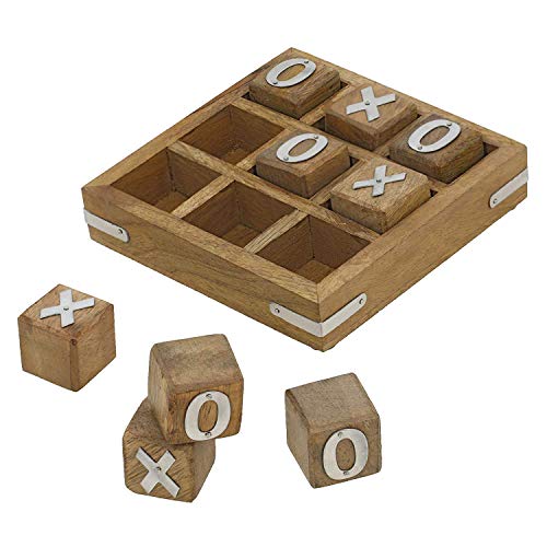 Shalinindia Handmade Wooden Tic Tac Toe Game for Kids 7 and Up – Great Gifts for Kids for All Occasions