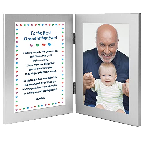 Best Grandfather Ever Poem Gift from Grandchild, Add 4×6 Photo