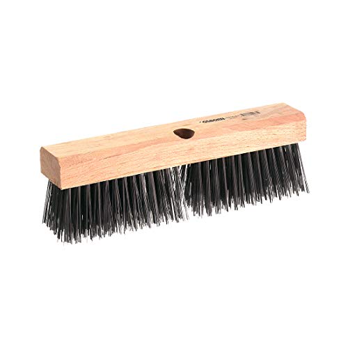 Osborn 52061SP Block Style Wire Broom Head, Heavy Duty Scrubbing and Sweeping, Cold Drawn Wire Fill Material, 12″ Block Head Length, 2-3/8″ Block Width, 2-1/2″ Trim Length, 12-1/2″ x 2-1/2″ Brush Face
