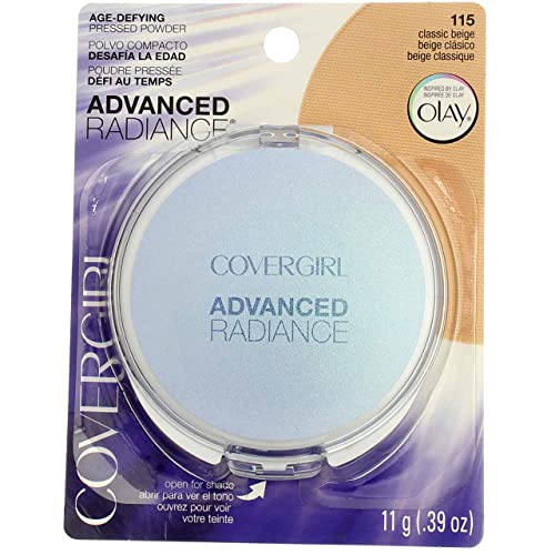 CoverGirl Advanced Radiance Age Defying Pressed Powder – Classic Beige (115) – 2 pk