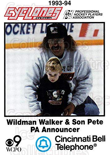 (CI) Wildman Walker Hockey Card 1993-94 Cincinnati Cyclones 27 Wildman Walker