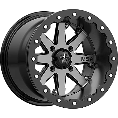 MSA Offroad Wheels M21 LOK BEADLOCK Charcoal Tint Wheel with Aluminum (14 x 7. inches /4 x 156 mm, 0 mm Offset)