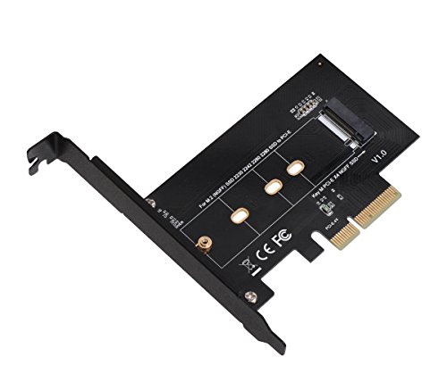 SIIG M.2 NGFF SSD (M Key) to PCIe 3.0 x4 Card Adapter For 2230, 2242,2260, 2280 M.2 PCIe Host Controller Expansion Card SSDs NVMe or AHCI (SC-M20014-S1)