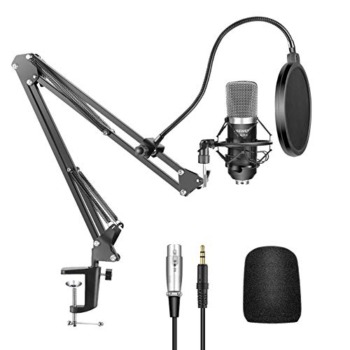 Neewer NW-700 Professional Studio Broadcasting Recording Condenser Microphone & NW-35 Adjustable Recording Microphone Suspension Scissor Arm Stand with Shock Mount and Mounting Clamp Kit | The Storepaperoomates Retail Market - Fast Affordable Shopping
