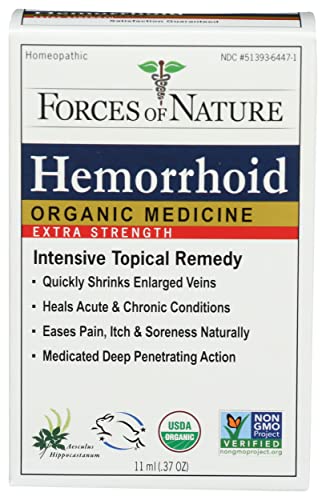 FORCES OF NATURE Organic Hemorrhoid Control Extra Strength, 0.37 OZ