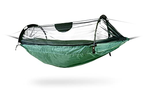 DD Hammocks – DD XL Frontline Hammock – Olive Green: Extra Large Outdoor Hammock with Mosquito Net for Backpacking Camping Survival