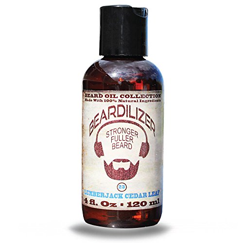 Beardilizer ® Beard Oil Collection – #23 Lumberjack Cedar Leaf 4 Oz – Made with 100% Natural Ingredients