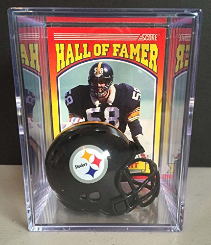 Pittsburgh Steelers NFL Helmet Shadowbox w/Jack Lambert card