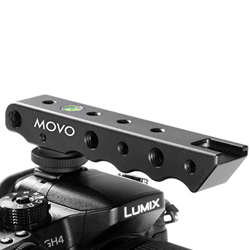 Movo Photo SVH6 Video Stabilizing Top Handle/Cold Shoe Extender for Canon EOS, Nikon, Olympus, Pentax DSLR Cameras