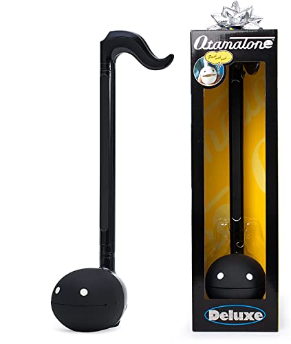Otamatone Deluxe Electronic Musical Instrument for Adults Portable Synthesizer Digital Electric Music from Japan by Cube/Maywa Denki Cool Stuff Gifts, Black [English Manual]