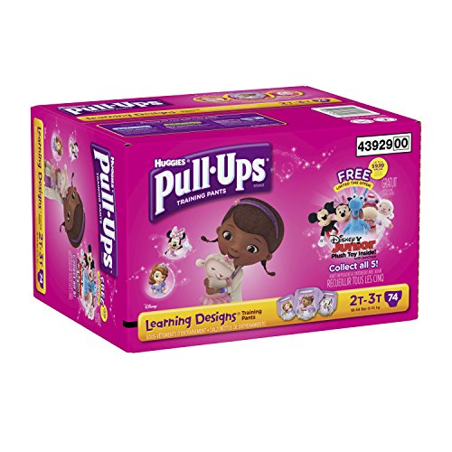 Huggies Pull-Ups Training Pants – Learning Designs – Girls – 2T-3T – 74 ct