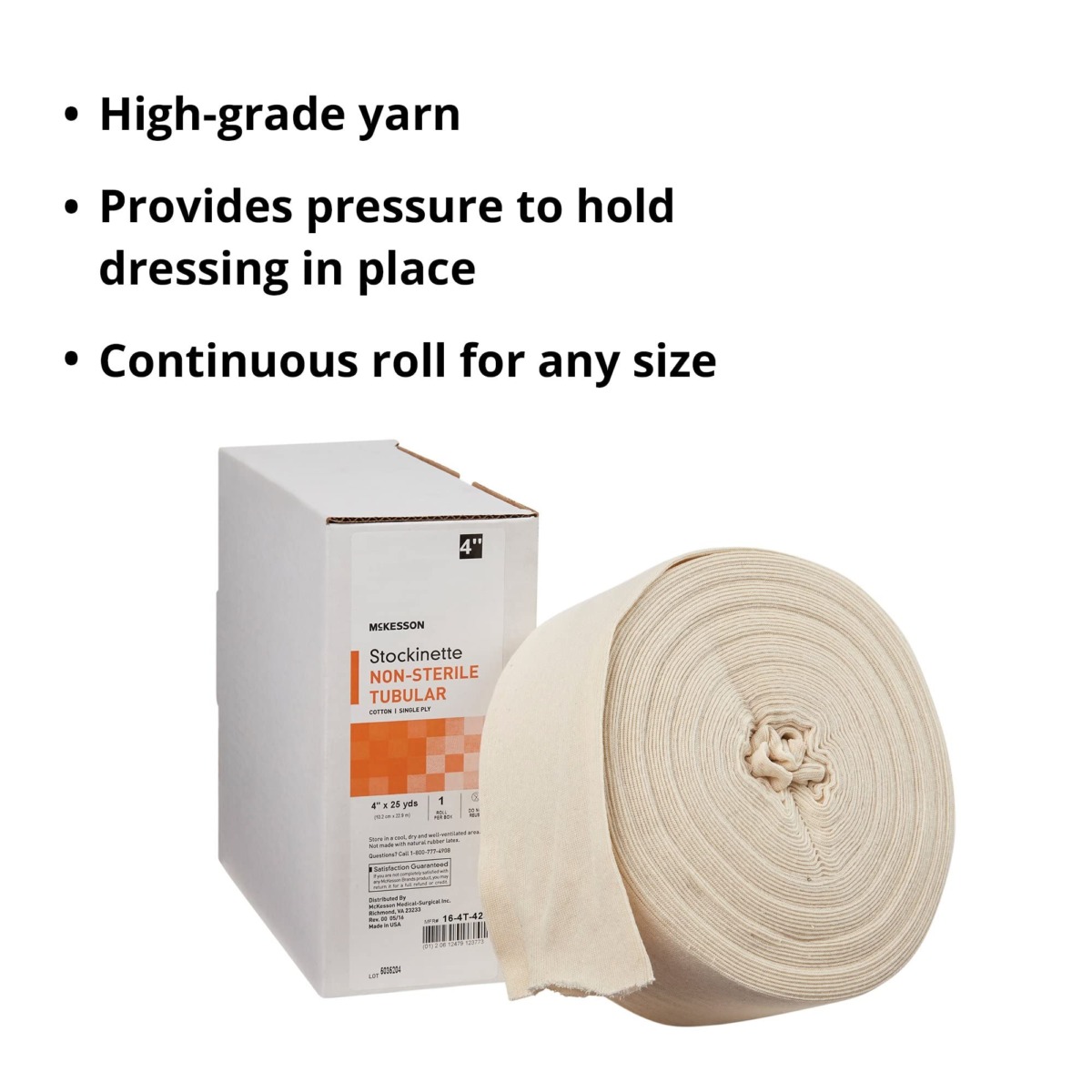 McKesson 16-4T-425 Medi-Pak Performance Non-sterile Tubular Cotton Stockinette, 4″ Width, 25 yd. Length, 4″ Width, 900″ Length (Pack of 10) | The Storepaperoomates Retail Market - Fast Affordable Shopping