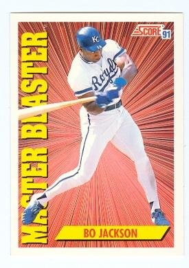 Bo Jackson baseball card (Kansas City Royals) 1991 Score Master Blaster #692