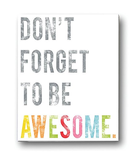Children’s Wall Art Print, Don’t Forget to Be Awesome, 11×14, Kid’s Room Decor, Gender Neutral Nursery, Inspirational, Motivational, Teenager’s Room, Classroom, Typography, Word Art, Quote, Playroom